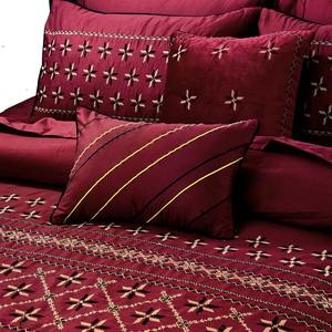 Ensemble de literie moderne 4 pièces avec couette, coton et polyester, motif brodé, logo personnalisé, résistant à l'eau, 300 fils au pouce carré - Product Image 2