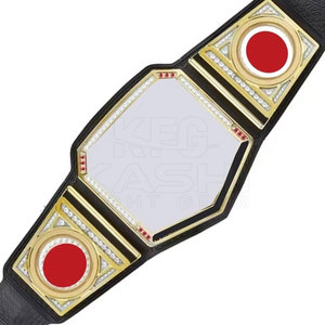Cinturón de Campeonato de Lucha Libre Profesional con Placas Decorativas de 28 mm, Correa de Cuero Sintético Resistente, Cintura Alta, No Tóxico - Product Image 4