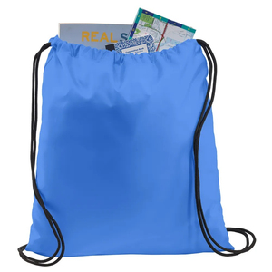 Wholesale Custom <b>Drawstring</b> Backpack Polyester with Microfiber Folding Style Waterproof Promotional Bag with Logo - Product Image 4