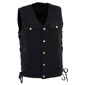 Oem Premium New Men's <b>Denim</b> Vest High Quality Slim Fit Sleeveless Jeans <b>Jacket</b> Casual Breathable Men's <b>Denim</b> Vest - Product Image 4