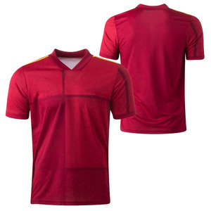 Service OEM, design tendance, t-shirt de sublimation de haute qualité à prix abordable, prix de gros, maillot de football personnalisé à séchage rapide, t-shirts à col en V - Product Image 6