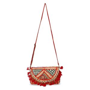 Bolsos Shanvi Hechos a Mano, de Algodón, Estilo Étnico Vintage Rajasthani, Simples y Bordados, Bolsos de Mano con Correa para Mujer, Personalizados - Product Image 2