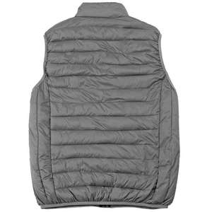 Custom Packable Men Puffer Vest Ultra Light Stand Collar Sleeveless Winter Jacket Grey Casual Bubble <b>Gilet</b> Wholesale Bulk - Product Image 2