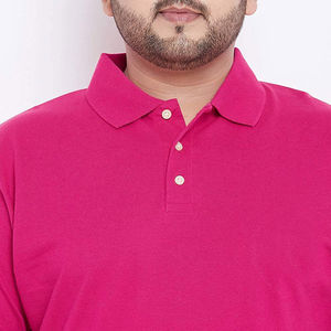 Polo pour homme grande taille à manches courtes, couleur unie, décontracté, confortable, respirant, en coton, coupe ample, haut d'été - Product Image 5