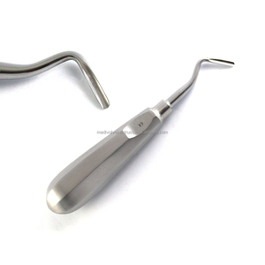 Ensemble de 3 élévateurs dentaires chirurgicaux en acier inoxydable de qualité médicale, certifiés CE ISO, fournisseur en gros d'instruments chirurgicaux OEM ODM - Product Image 5