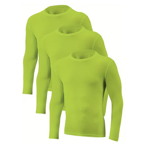 Lot de 3 T-shirts de sport à manches longues pour homme - Tissu respirant, doux et à séchage rapide, idéal pour la course à pied, T-shirt de sport - Product Image 1