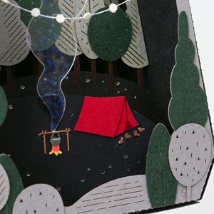 [4] Venta de fábrica colgante de papel para acampar, modelo 3D, juguete en miniatura, casa de muñecas, parque infantil - Product Image 5