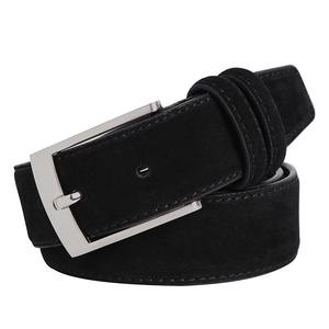 Cinturón de Cuero Casual de Moda al por Mayor para Negocios, Cinturón de Cuero Genuino con Hebilla Simple para Hombre - Product Image 2
