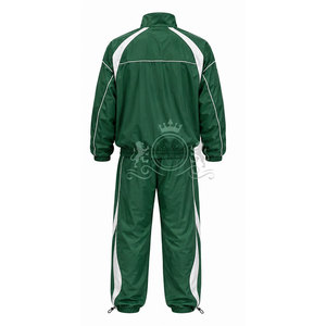 Conjunto Deportivo para Hombre, Chaqueta Verde Cortavientos, 300 GSM, Cierre Completo, Logotipo Personalizado, Cuello Alto, 100% Nailon, Bolsillos Laterales - Product Image 3