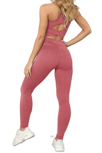 Seamless 2-Piece Women's Yoga Set Fitness Romper Custom Active Sportswear and Gym Wear Fitness & Yoga Wear Yoga sets - Product Image 3