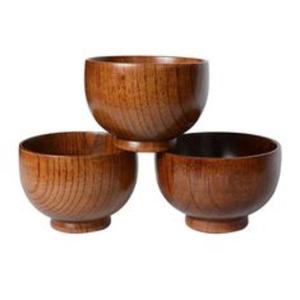 Bol de service en bois massif fait main pour la cuisine, la salle à manger et la décoration intérieure - Product Image 3