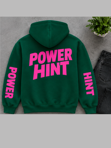 เสื้อฮู้ดซิปแบบหนา ผ้าฝ้ายฟลีซ ทรงโอเวอร์ไซส์ ไหล่ตก สไตล์สตรีทแวร์ สีเขียวเข้ม ราคาส่ง - Product Image 2