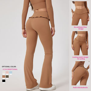 Conjunto Deportivo de 2 Piezas para Yoga y Fitness, Bra Deportivo y Leggings de Cintura Media, Diseño Sólido, Secado Rápido, Spandex y Poliéster para Entrenamiento en Gimnasio - Product Image 5