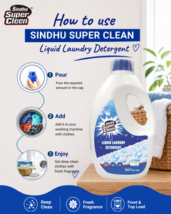 Liquid Laundry Detergent for Front <b>Load</b> & <b>Top</b> <b>Load</b> Washers Tough on Stains Gentle on Fabrics Lemon & Lavender Scent Apparel Use - Product Image 2