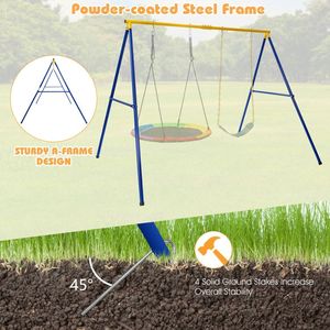 Supporto per Altalena a Forma di A Extra-Large con Capacità di 660 Libbre e Piedini Antiscivolo - Product Image 2