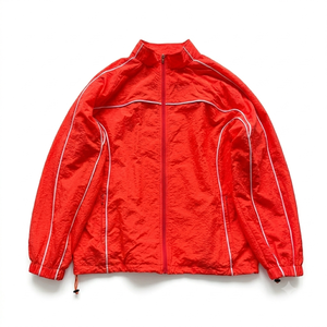Custom Factory Embroidery Logo Oversized Nylon Windbreaker Tracksuit <b>Set</b> Lightweight Workout Sportswear Custom Streetwear - Product Image 2