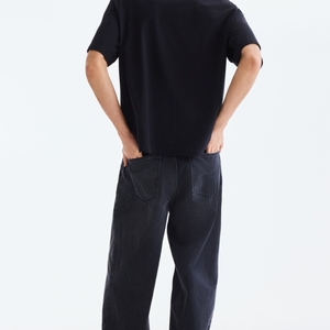 Camiseta de Verano de Alta Calidad de Fábrica, Cómoda, Talla Grande, Cuello Redondo, Patrón Geométrico, Manga Corta, 100% Algodón - Product Image 5