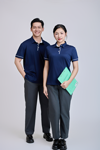 FMF T-shirt tricoté numérique infroissable à manches courtes pour homme, facile d'entretien, style décontracté, 60% Coton 40% Polyester, Vietnam - Product Image 2