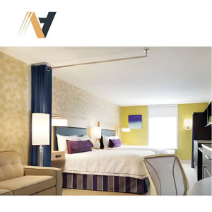 Ensemble de meubles de chambre à coucher modulaire moderne pour hôtel, taille Queen, pour la mise à niveau des chambres d'hôtes commerciales, Home2 Suites - Product Image 1