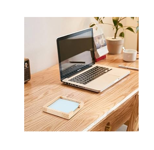 Business Gifts Acacia Wood Sticky Note Holder Office Products latest Acacia Wood Memo <b>Pad</b> Holder - Product Image 2