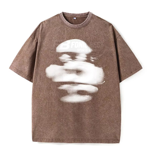 เสื้อยืดผู้ชายผ้าฝ้ายถักเนื้อนุ่ม 100% น้ำหนัก 230 กรัม ลายพิมพ์ลำลอง ทรงปกติ ระบายอากาศดี ดีไซน์เรียบง่าย ไซส์ใหญ่ รุ่นใหม่รับซัมเมอร์ - Product Image 4