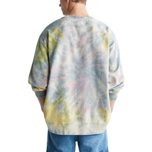 Hombres con estilo nueva moda térmica Tie Dye sudaderas Casual Jersey Streetwear bordado Fitness Wear venta al por mayor sudaderas con capucha - Product Image 4