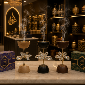 New Arrival Metal <b>Oud</b> Burner Modern Eco Friendly Arabic <b>Bakhoor</b> Polish Finished Incense Holder Religious Hand-made Luxury Eid - Product Image 6