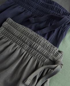 2 Piece Men's Crew Neck Short Sleeve T-Shirt <b>Set</b> Solid Color <b>Knitted</b> Cotton Casual Summer Wear With Front Pocket 2026 Wholesale - Product Image 4