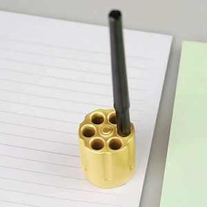 Best Selling Brass Pencil Stand Marker Holder Office Organizer Pen Stand Display for Home <b>Table</b> Use - Product Image 4