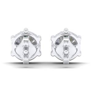 REYES Round Cut 1.8 Carat CVD Lab Grown Diamond Stud <b>Earrings</b> in 925 Sterling Silver Wedding Gift <b>Fine</b> Jewelry For Women - Product Image 4