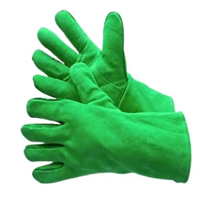 ถุงมือป้องกันการสั่นสะเทือนสะท้อนแสงประสิทธิภาพสูง หนังวัวแท้แบบแยกชั้น สำหรับงานก่อสร้างและอุตสาหกรรม ป้องกันมือ - Product Image 3