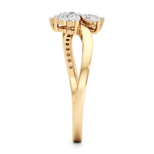Oval Cut Diamond Engagement <b>Ring</b> In Yellow Gold Classic Style Women's Fine Jewelry - Product Image 2