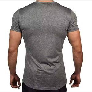 Men Gym Fitness Short Sleeve Crewneck T Shirt Cotton Breathable High Street Style Summer Wear Customized Eco-Friendly High - Product Image 3
