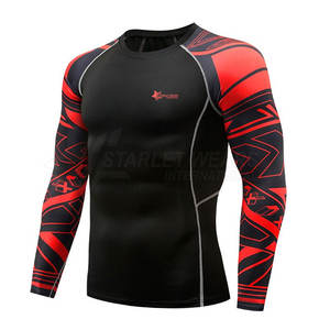 Rashguard MMA respirant, à séchage rapide, écologique, en Spandex/Polyester pour hommes - Vêtements de sport, équipement d'entraînement de combat, haute qualité, nouveau style - Product Image 2