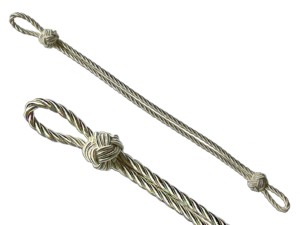 Mützengeflecht Knitted Cap <b>Cord</b> Solid Color Fabric <b>Braided</b> Rope Simple Style Badge Accessory <b>Cord</b> with Metal Hook Custom Color - Product Image 4