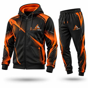 Custom Logo Sublimation <b>Tracksuit</b> Set Personalized Sports Training Jacket and Pants for Teams Lightweight Athletic Apparel OEM - Product Image 2