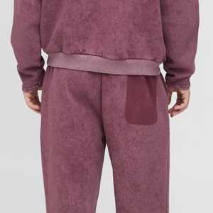 Ensemble de sport professionnel anti-bactérien à séchage rapide pour la course à pied, design tendance, différentes tailles, survêtement homme délavé à l'acide - Product Image 5