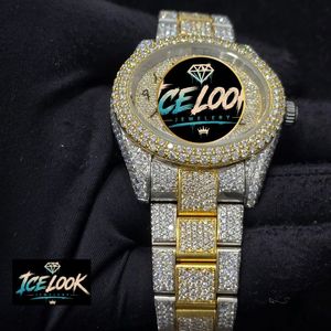 นาฬิกาข้อมือผู้หญิง ICE LOOK หรูหรา ตัวเรือนสแตนเลสสตีล ขนาด 38 มม. หน้าปัดทรงกลม ระบบควอตซ์ พร้อมคริสตัลแซฟไฟร์ และคุณสมบัติเรืองแสง - Product Image 2