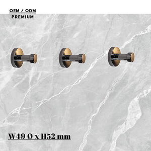 Modern Brass Single Robe <b>Hook</b> Wall-mounted and Durable Designed to Hold Bath <b>Towels</b> Robes or Loofahs - Product Image 3