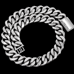 Man's 925 Silver Silver Plated Moissanite Cuban <b>Chain</b> Necklace Hip Hop Style Full <b>Iced</b> Micro Pave Round and Pear Cut Link <b>Chain</b> - Product Image 3