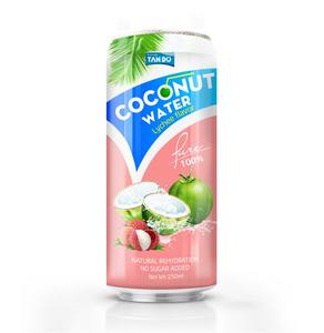 Boisson Tan Do 330ml en canette d'aluminium, sans sucre, saveur de fruits tropicaux, jus concentré d'eau de coco 100% pure, Hanoï, Vietnam - Product Image 3