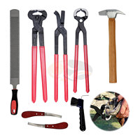 Kit d'outils de fermeur professionnel Jackbilly Enterprises en acier inoxydable pour l'entretien des sabots de cheval, ensemble de coupe de sabots robuste certifié CE