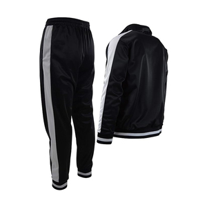 Custom Acid Wash Flared Tracksuits Zip up <b>500</b> <b>GSM</b> Straight Leg Distress Embroidery Sweatsuit <b>Hoodies</b> and Sweatpants FORTLEO - Product Image 4