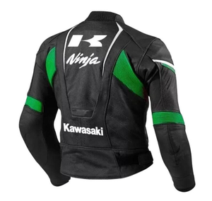 เสื้อแจ็คเก็ตหนังสำหรับขี่มอเตอร์ไซค์ Unisex Rawasaki ทนทานและสวมใส่สบาย ตัดเย็บตามสั่ง มาตรฐาน CE - Product Image 2