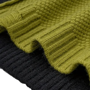Pull en tricot à blocs de couleur pour homme, manches longues, col rond, anti-boulochage, polyester et coton, vêtements décontractés d'hiver - Product Image 6