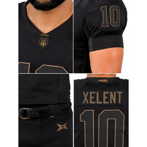 Tenue d'équipe de compétition personnalisée pour hommes - Uniforme de football américain en polyester et élasthanne, coupe professionnelle, maillot de sport à drapeau, 5XL, OEM disponible - Product Image 4