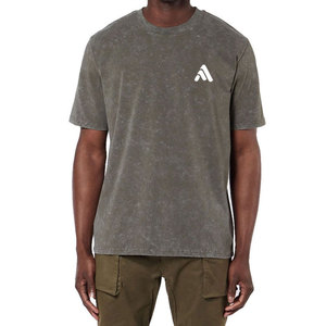 T-shirt pour homme à séchage rapide, design tendance, lavage à l'acide, confortable, de haute qualité, 100% coton uni - Product Image 1