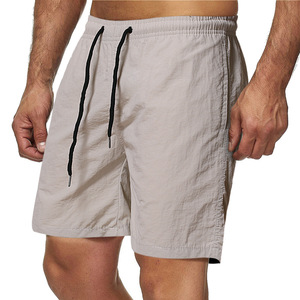 Shorts de bain et de sport pour hommes, personnalisés, de haute qualité, couleur unie, pour la course et le jogging, vente en gros - Product Image 2