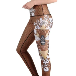 Leggings de Yoga con Estampado Floral de Cintura Alta para Mujer, Pantalones Deportivos Elásticos para Gimnasio, Ropa Deportiva Suave y Transpirable - Product Image 2