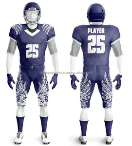 Tenues de football américain en gros personnalisables avec nom d'équipe – Ensembles élégants, respirants, anti-humidité, grandes tailles, manches courtes - Product Image 2